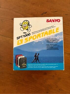 Sanyo SPT1000 Sportable AM/FM Stereo Cassette Player with Exercise Meter